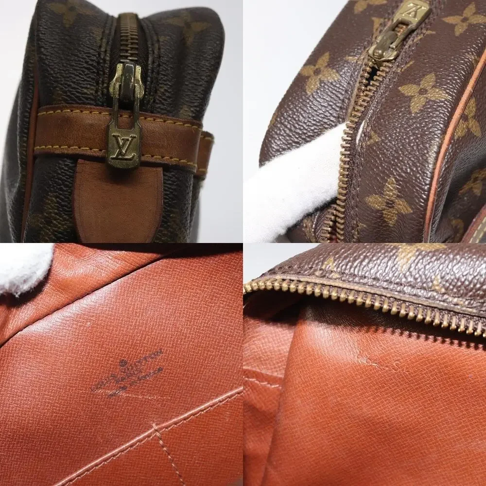 Louis Vuitton Monogram Compiegne 28 Clutch Bag Brown
